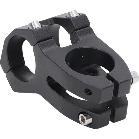 Potence de vélo courte en aluminium noir ajouré avec rehausseur de guidon VTT pour accessoire de vélo (1/5)