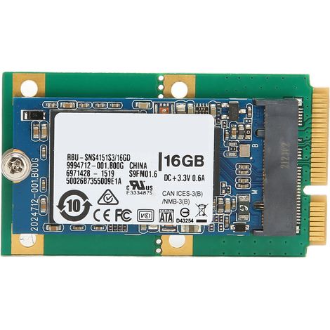 Adaptateur Carte M.2 vers mSATA, disque SSD 16Go, stable, petite taille, installation facile, accessoire PC bureau (1/5)