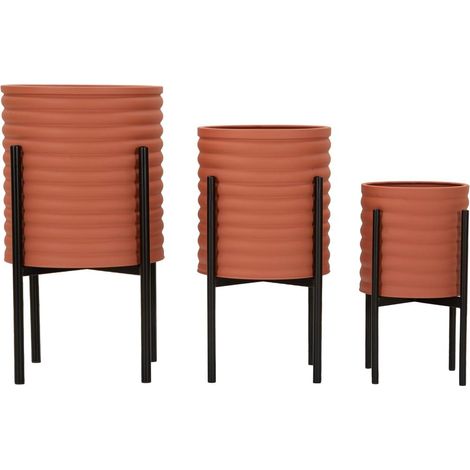 Set de 3 cache-pots en métal Milly (1/5)