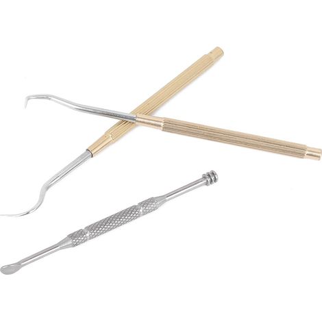 Cure-dents en métal, cure-oreilles, kit porte-clés multifonction portable, cuillère de nettoyage des oreilles et des dents