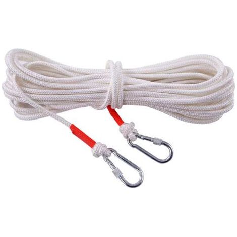 Ensemble de Fixation pour Hamacs et Balançoires Kit Complet INCL Cordes et Mousquetons Poids Max supporté 160 kg (1/3)
