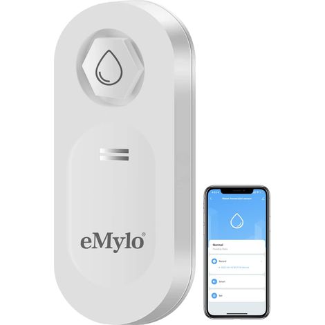 Détecteur de Fuite d'eau WiFi, Alarme de capteur d'eau 120 DB avec Notification d'application en Temps réel, Alarme de capteur d'immersion dans l'eau pour Moniteur de Niveau d'eau (1/5)