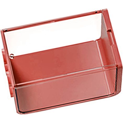 Vitrine pour poupées, boîte de rangement empilable transparente en ABS pour figurines et objets de collection, petite, rouge (1/5)