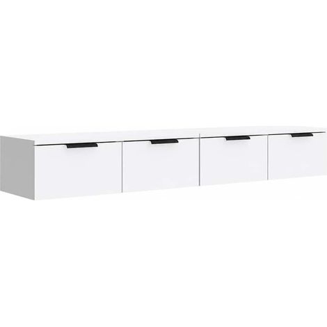Maison Exclusive - Mobili Pensili 2 pz Bianc68x30x20 cm Legno Multistrato (1/5)