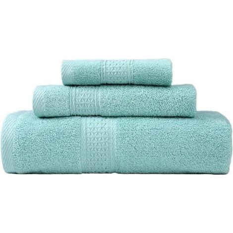 Serviettes de table turques en coton premium , douces et absorbantes, lot de 3, vertes, en coton à fibres longues, coffret cadeau (1/4)