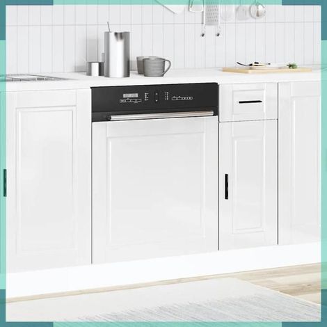 854139 Panneau de lave-vaisselle Porto blanc brillant 60x1,5x67 cm (1/5)
