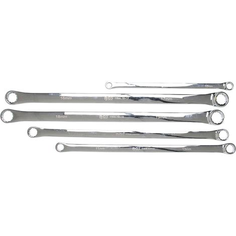 Juego  de  llaves  anulares  dobles  BGS  extra  largas  SW  8  -  19  mm  5  piezas  -  1187