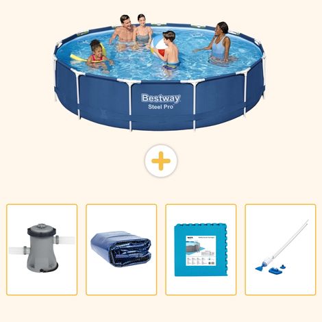 Bestway Bestway Steel Pro Ronde - 396x84 cm - 5-pièces  S319 (1/5)