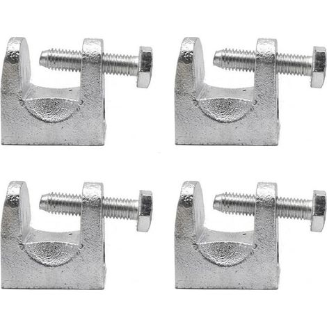 4 Pièces Pince Poutre, Pinces Support Acier Galvanisé, Pince Poutrelle, Pince Pour Profilé Kck, Ouverture 25mm, Utilisé Dans L'électricité, Le Pétrole, La Construction, L'acier Et D'autres Ind (1/5)