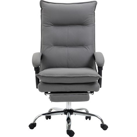 Ergonomischer Bürostuhl mit Massage, Heizung und Fußstütze, Dunkelgrau (1/5)