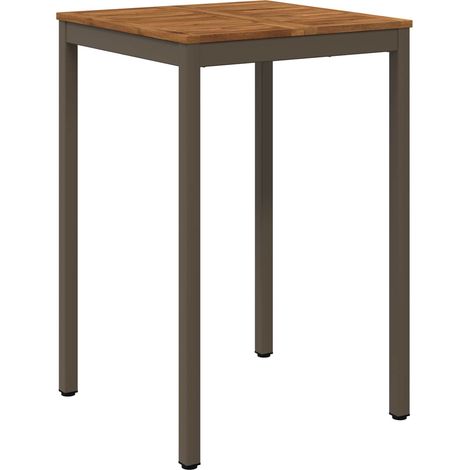 Mesa de Bar para Jardín Natural y Café 70 x 68,5 x 105 cm vidaXL