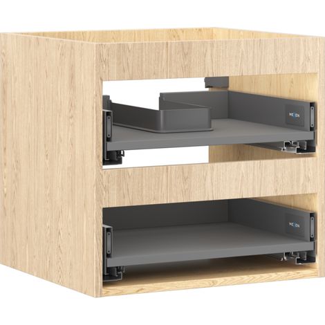 Mexen Box-A Korpus Waschtischschrank 50 cm, 2 Schubladen, Eiche - 91AX0-0500-470-2-81 (1/5)