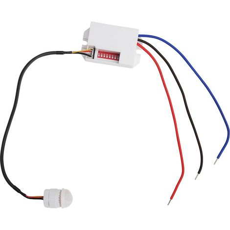 Mini Détecteur de Mouvement 230v Encastré avec Mode D'emploi, 360° Intérieur Extérieur Capteur Infrarouge IP20 avec Ampoules LED, Sensibilité Réglable pour Plafond, Couloir, Placard, IntéRieur (1/5)