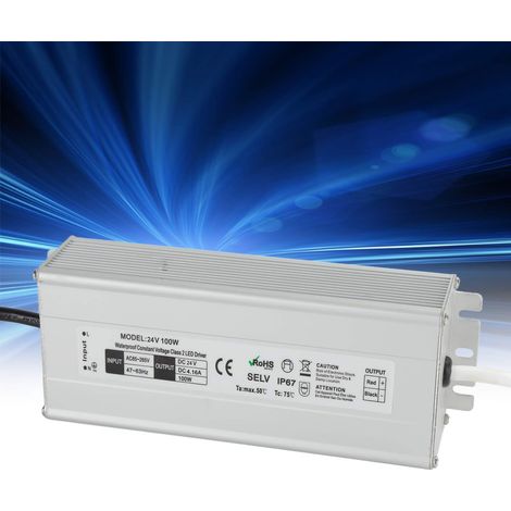 Alimentation à découpage étanche 100 W IP67 avec LED, sortie 24 V CA (norme européenne) (1/5)