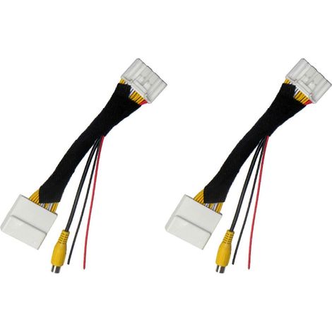 2 adaptadores de cable RCA de 28 pines para cámara de marcha atrás de coche para CX-5, Demio, Axela Roadster, MX-5 y Miata (modelos 2, 3 y 6). (1/5)