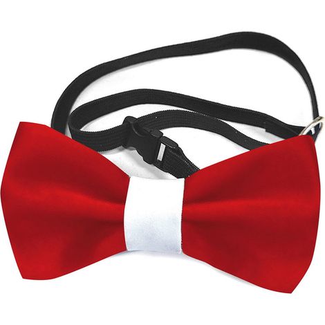 Nero - Papillon con cinturino elasticizzato regolabile per cani di piccola taglia e gatti (1/4)