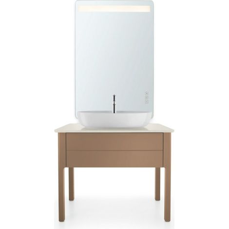 Duravit Luv - Aufsatzhandwaschbecken, 70x40 cm, ohne Überlauf, mit Hahnloch, weiß 0380700000 (1/4)