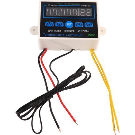 Contrôleur de température haute précision W88 -1999°C 220V avec triple affichage, interrupteur multifonction de régulation (1/5)