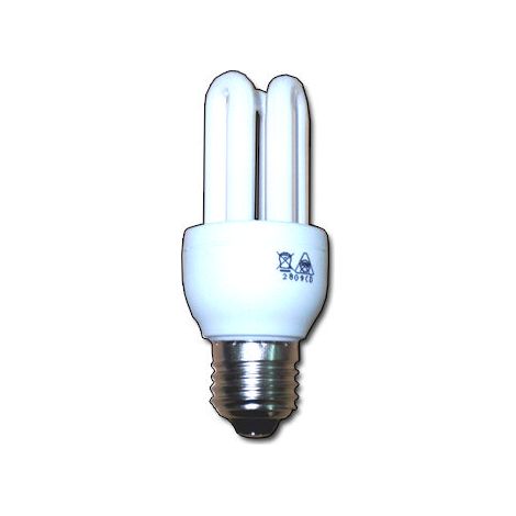 luz dlu lampara electron.3u-t3 230v e27 corta  14w fria fls39042