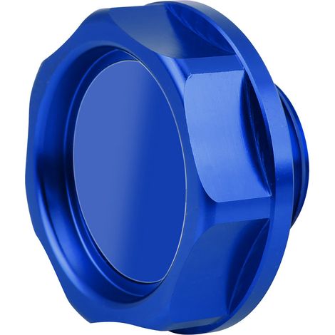 Öltankdeckel aus Aluminiumlegierung, blauer Motoreinfülldeckel für Autos. (1/5)