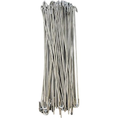 Clip metalliche per recinzione, 100 pezzi, elementi di fissaggio da 8 pollici (1/2)
