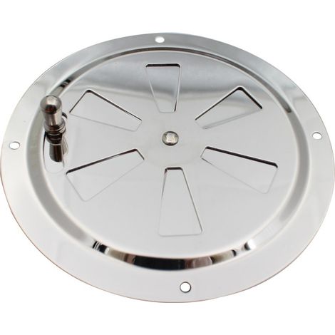 Grille de Ventilation Rond, Ouverture d'aération réglable Évent d'Aération en Acier Inox Entrée et évacuation d'air (1/5)