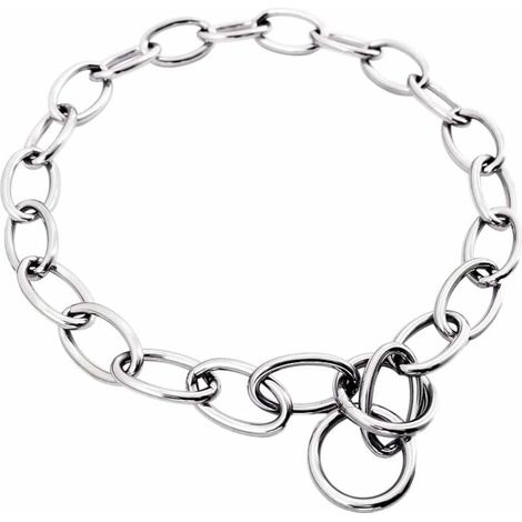 Collar Corrector Perro - Cadena De Acero Cromado 5 Mm - Para Perros Medianos Y Grandes - Ajustable 65 A 90 Cm - 1 Unidad (1/4)