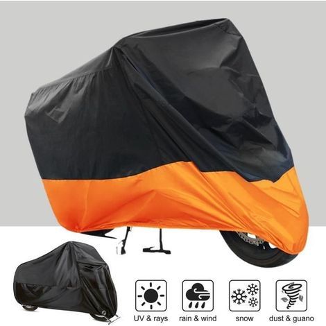 (comme indiqué)Housse Moto XXL - Étanche - Protection UV - Tissu Oxford (1/4)