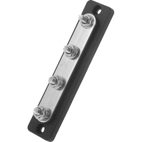 CCYKXA 150A 48V DC 4-poliger Marine-Stromanschlussblock für Auto und Yacht, einfache Installation, Edelstahl und schwarzer Kunststoff, Verteilerblock (1/5)