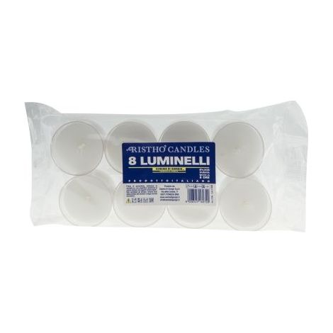 Cereria Di Giorgio Tealight Cup Ø 4,8cm (8 pz) - Bianco