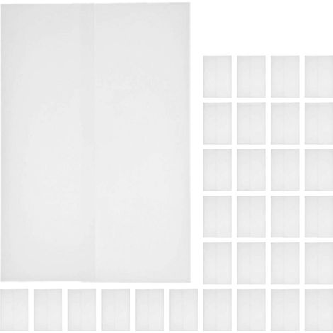 50 cartes d'invitation avec pochettes en parchemin, enveloppes vierges et enveloppes translucides-26.80X18.00X0.10CM