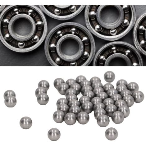 500 Kugeln aus Kohlenstoffstahl (10 mm), kleine Vollstahlkugeln, Präzisionskugellager aus Stahl (1/5)