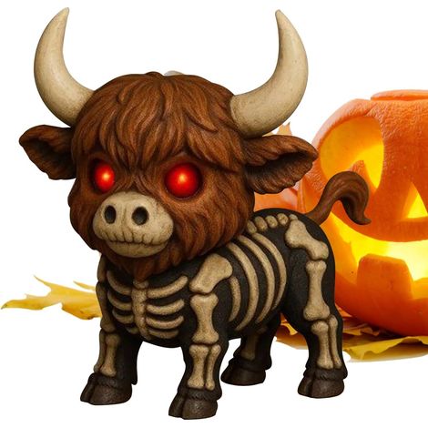 Kuh Dekor Halloween Hochlandkuh Tischdekorationen Rustikale