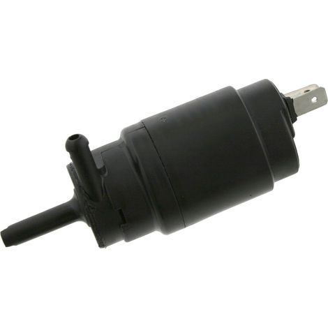 Pompe de Lavage Pare-Brise Automobile – 12V, Pompe à Eau pour Réservoir Lavage, Noire (1/5)