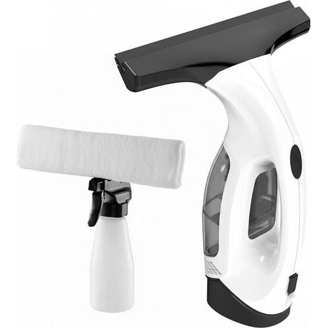 Raclette d'aspirateur de fenêtre sans fil avec réservoir d'eau amovible, aspiration puissante de 2000 Pa, nettoyeur de verre rechargeable pour fenêtres, douche, miroirs et carreaux, essuie-glace léger (1/5)
