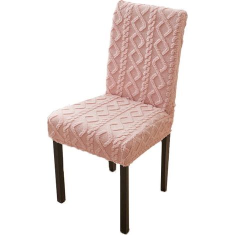New pink jacquard chair cover for dining room chairs, thick, model 2023 (1/5)