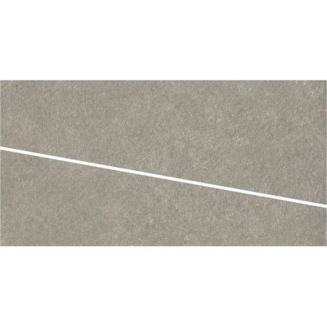 Carrelage effet Pierre Quartzite Gris Cendré Cut Dalle B 120x60x2 cm Venturo - Sol extérieur (vendu par carton de 0,72 m²) - RO'MA CARRELAGE