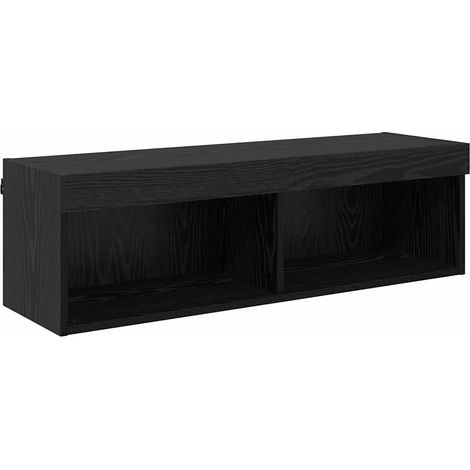 Maison Exclusive - Meuble TV mural Chêne noir 100 x 30 x 30 cm Bois d'ingénierie