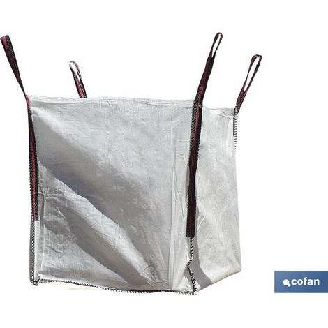 Großer Müllsack 85x85x90 cm Weiß - Hohe Reißfestigkeit