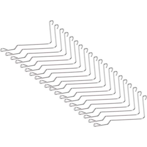 20 Pièces Connecteur Ruche en Acier Inoxydable Support de Câble Courbé Attache pour Outils Apicoles