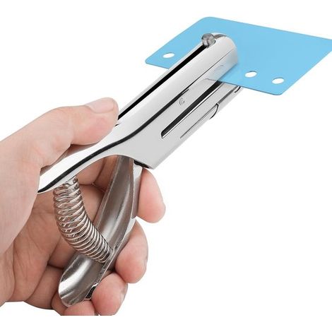 Perforatrice 1/4 pouce, perforatrice portable à un seul trou pour les loisirs créatifs et le papier, perforatrice robuste pour papier, carton, plastique et papier cartonné (1/5)