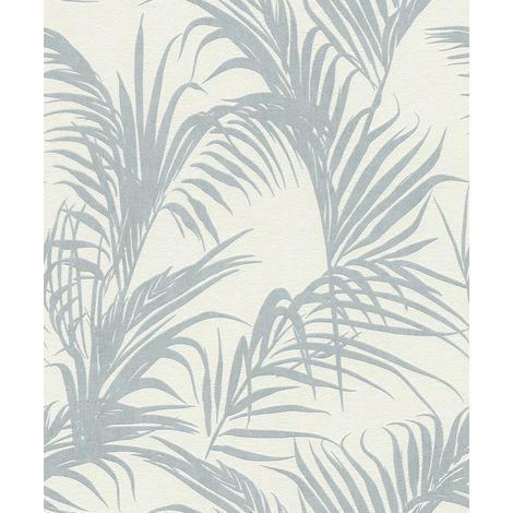 Rasch Vliestapete Deco Style Palmblätter türkis 10,05 x 0,53 m (1/3)