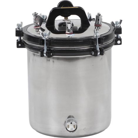 Autoclave à vapeur 18L en acier inoxydable, protection anti-surchauffe et anti-explosion, haute température sous pression, portable, prise UE 220V (1/5)