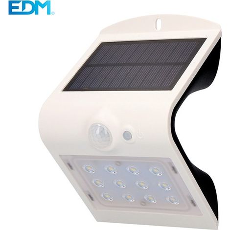 edm EDM 1,5W Aplique Solar Blanca Exterior