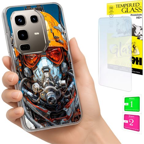 Étui pour Infinix Note 50 Pro 4G : coque arrière avec protection photo et verre trempé 9H. (1/5)