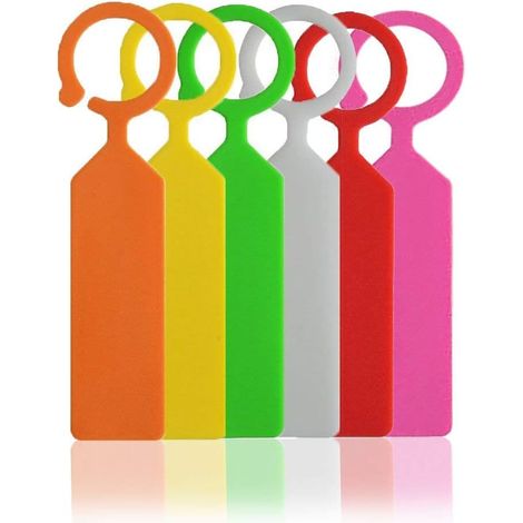 300pcs Plastic Tree Tags, Plant Hanging Tags Waterproof Plastic Garden Markers, 6 Colors (1/5)