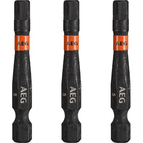 Punte per cacciavite AEG rinforzate con materiale balistico - 50 mm - 3 pezzi - HEX5
