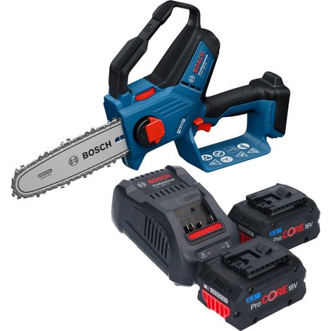 Bosch GKE 18V-20 Professional Sega a batteria per rami 18 V 18 cm + 2 batterie ProCORE da 5,5 Ah + caricabatterie
