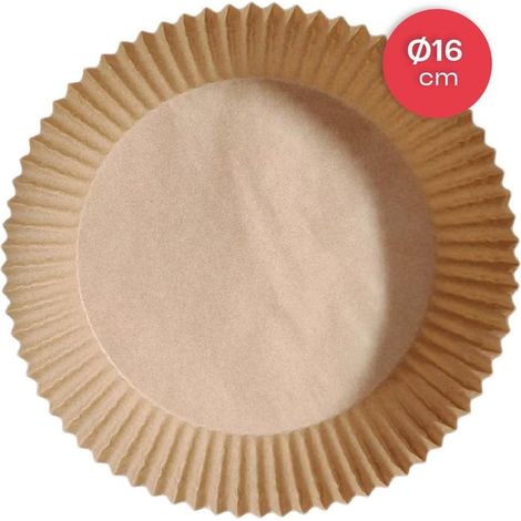 Rundes Heißluftfritteusenpapier Ø16cm (Packung mit 100 Stück) (1/3)