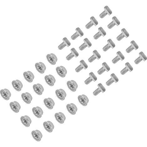 20 Sätze M6-Schrauben aus Edelstahl 304 mit Flanschmuttern, Gewächshausbedarf, 20 Sätze Schnellmontage-Schrauben aus Edelstahl 304, Ersatzteile für Gewächshäuser (1/5)